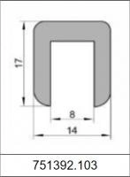Профиль П-образный силиконовый 751392.103